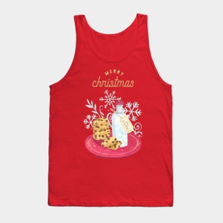 Milk And Cookies For Santa Tank Top